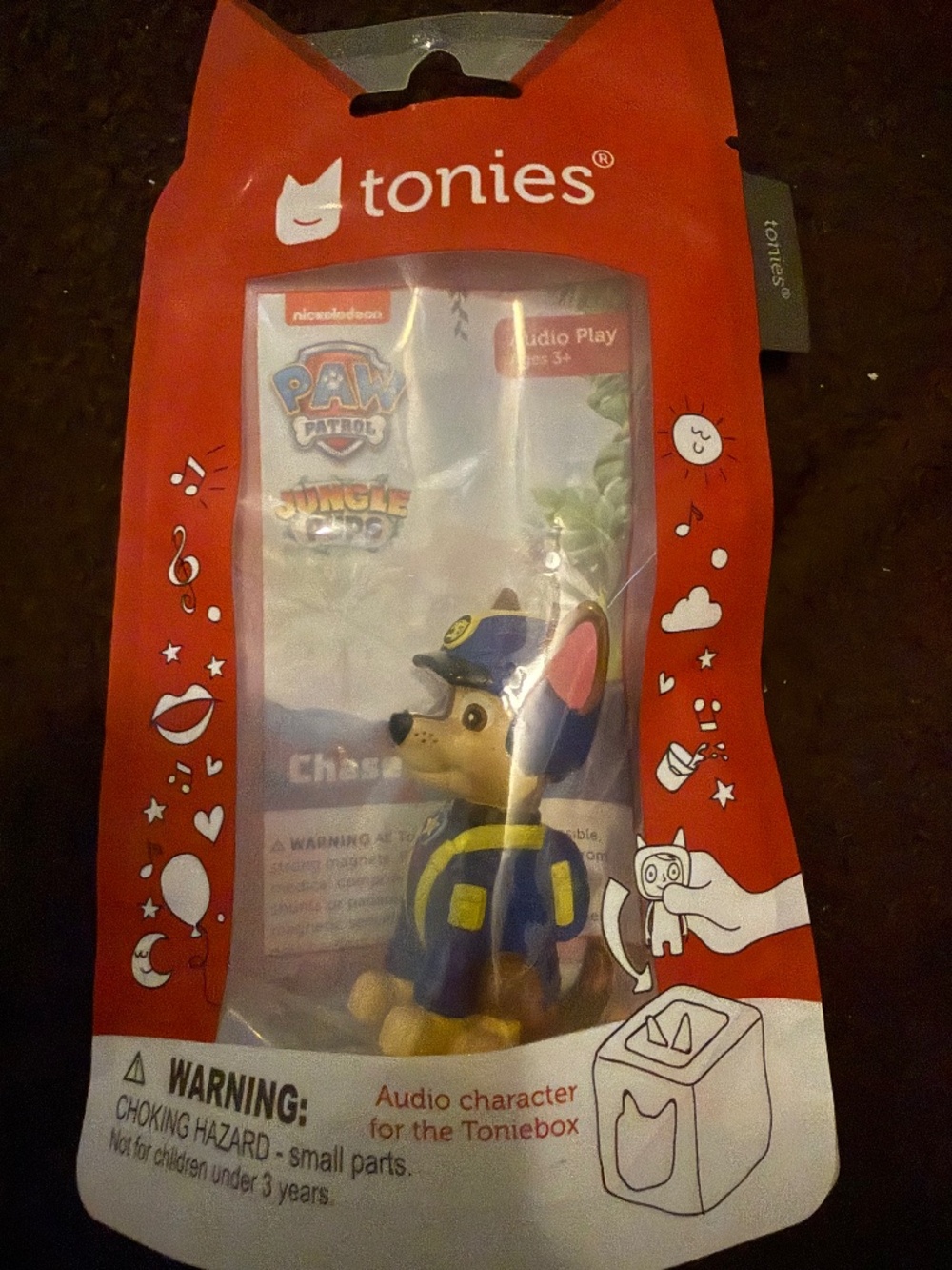 Jungle Pups Paw Patrol Chase Tonie New in Bag